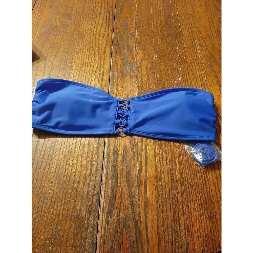 New Without Tags Attached Juniors Jr Size Large No Boundaries Blue Bathing Top